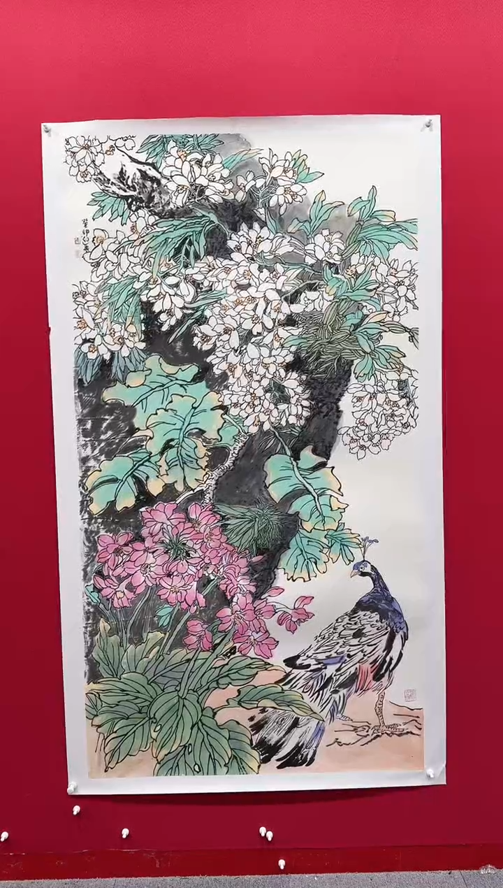 【闪购商品】国画王迎春97*180..........