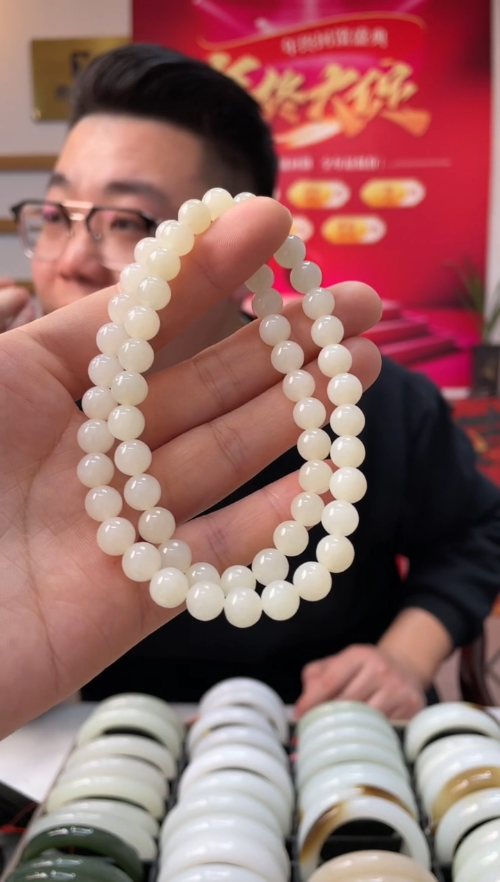 【闪购商品】和田玉颈饰未镶嵌于田老料卡8-7美人链随机发一件