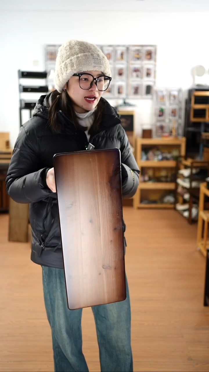 竹60宽实木桌面增高架