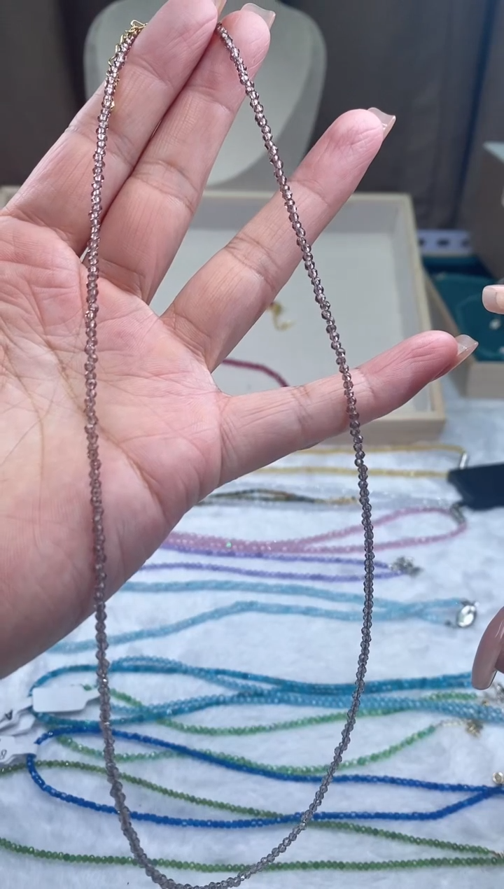 【闪购商品】尖晶石颈饰14K金镶嵌诗颜珠宝甄选SYZB16