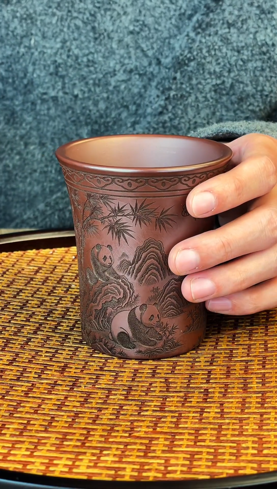 五福吉祥 石红主人杯