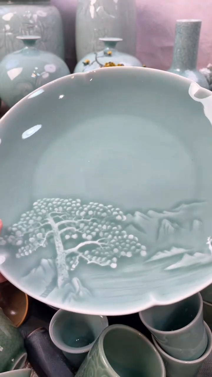 【闪购商品】特价 微瑕 慧仙青瓷