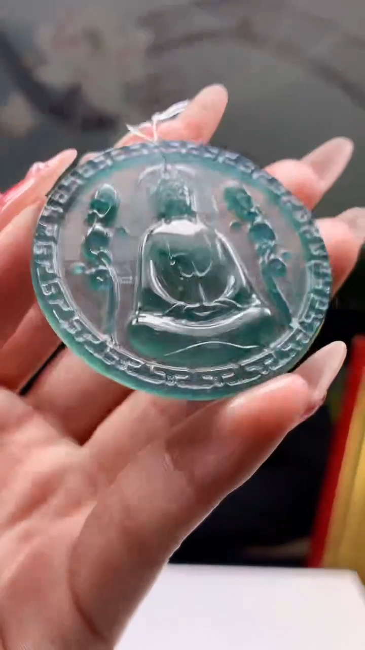 【闪购商品】定制翡翠未镶嵌1044ry-毛货挂件11