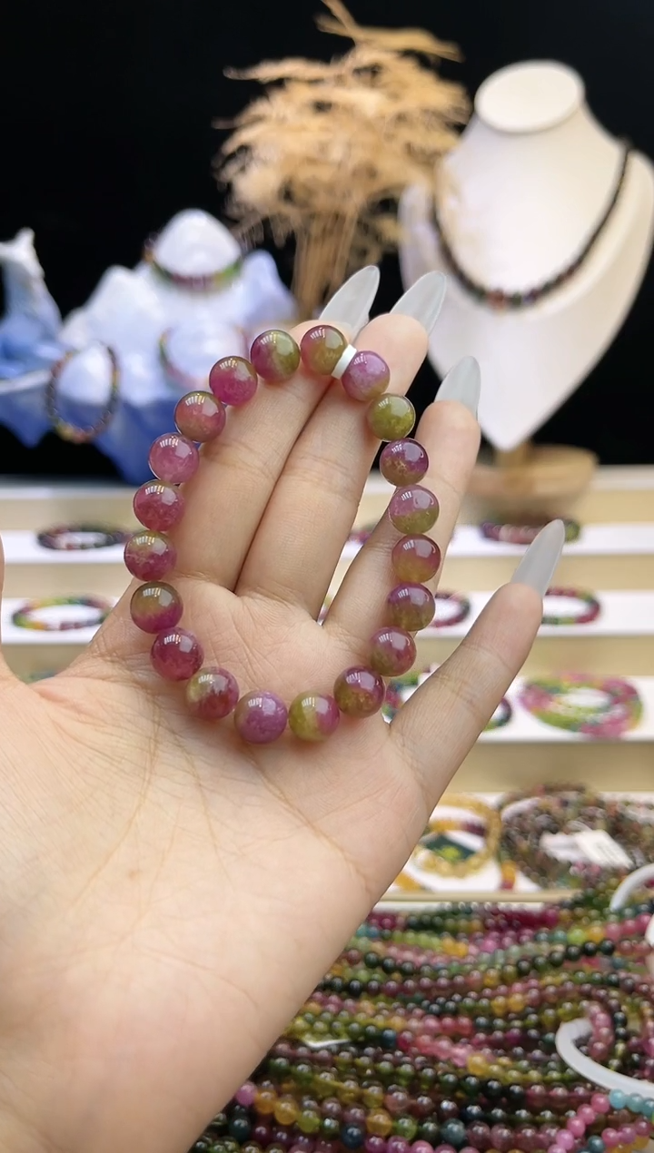 【闪购商品】碧玺/未镶嵌J9mm+碧玺单圈多样性发货