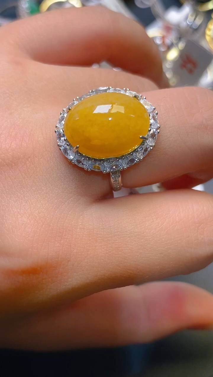 【闪购商品】翡翠耳饰银S925镶嵌天然A货翡翠1