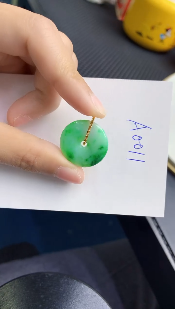 【闪购商品】翡翠颈饰18K金镶嵌000000000