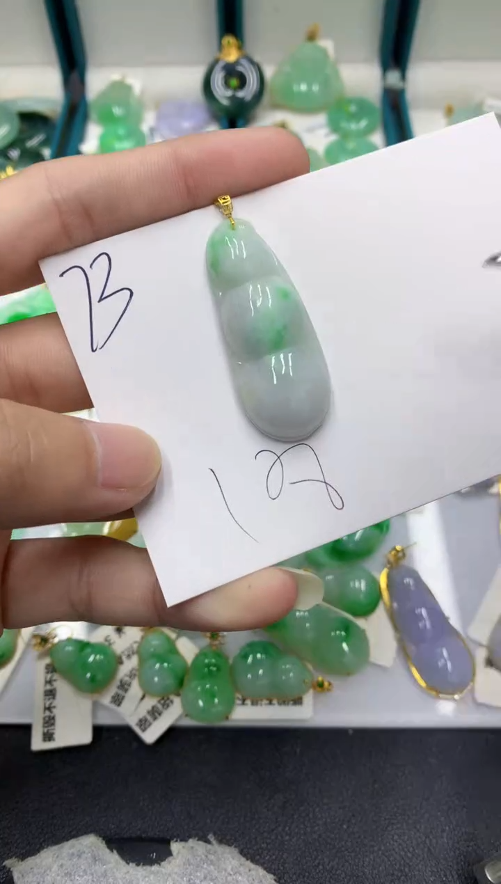 【闪购商品】翡翠颈饰18K金镶嵌翡翠