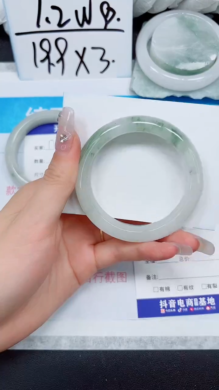 【闪购商品】石英质玉手镯未镶嵌A176-53`54`55`