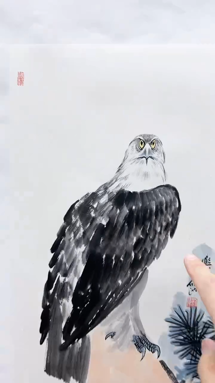 【闪购商品】绘画刘伟绘画2平尺鹰