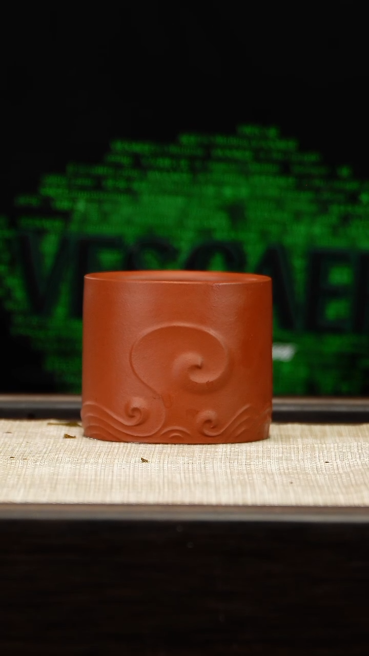 茶壶紫砂雨朱泥大惊涛杯