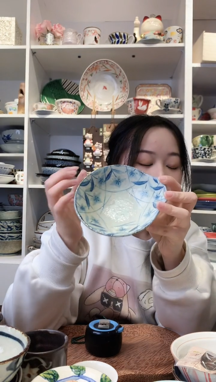 陶瓷【微瑕】黄泥桔梗单耳碗