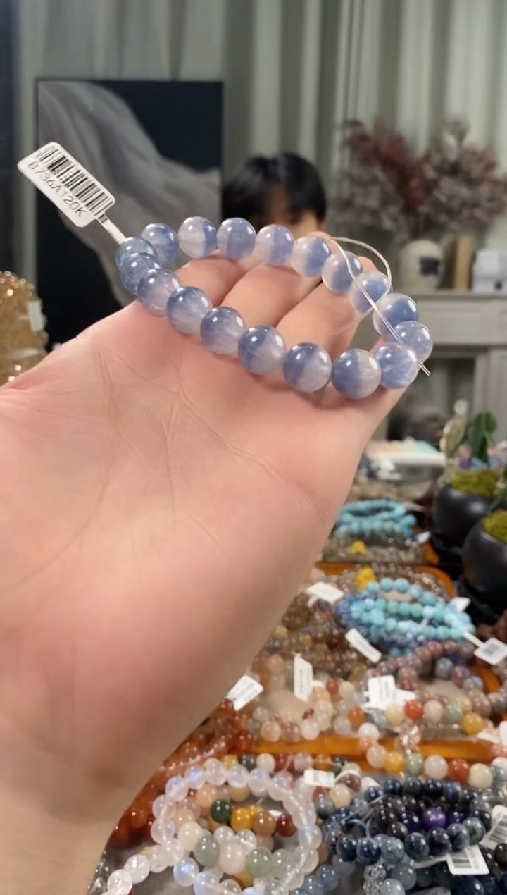 未镶嵌手链水晶蓝萤半盆