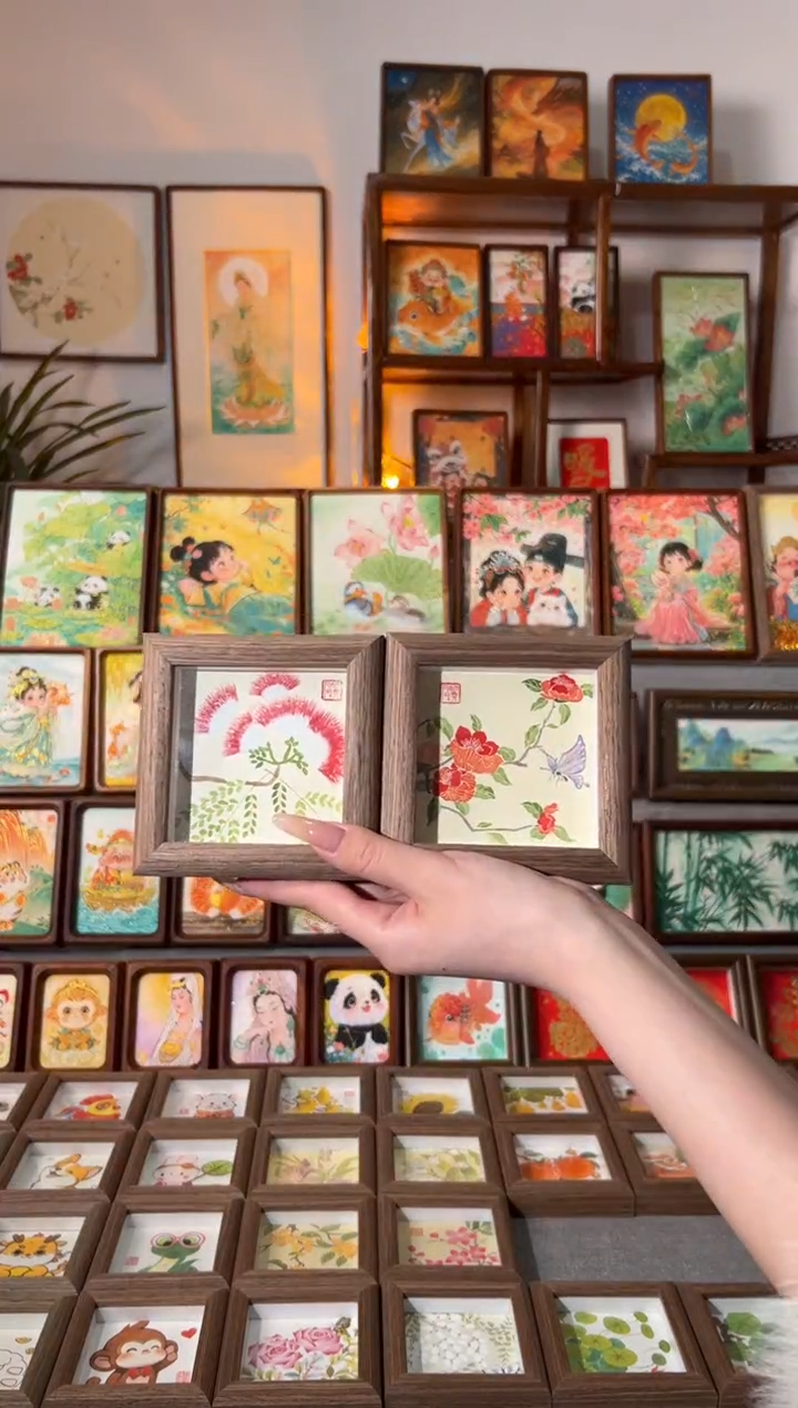 【闪购商品】国画新合欢 小山茶 一组11