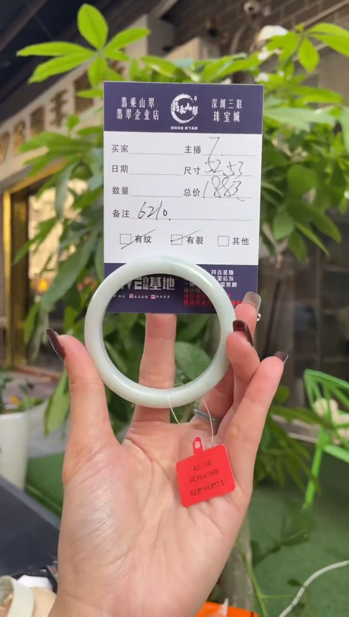未镶嵌手镯翡翠Q 52正圈6210