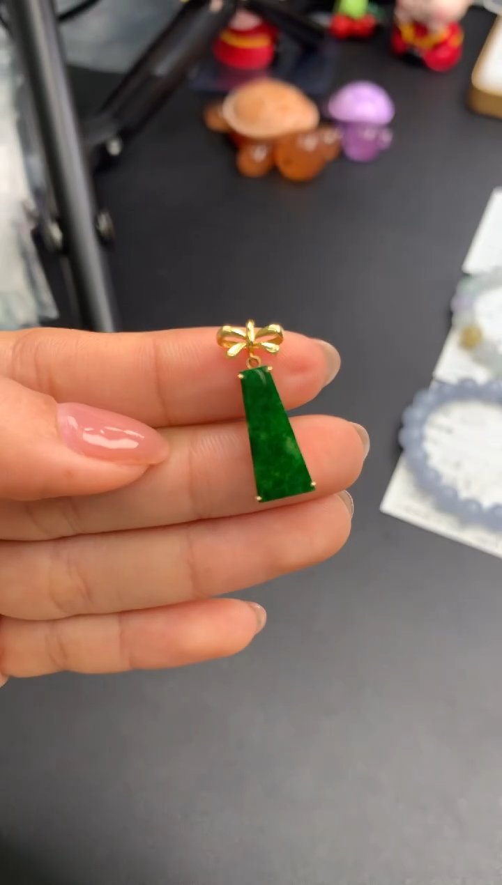【闪购商品】定制翡翠18K金镶嵌模式推广期24小时鉴赏期