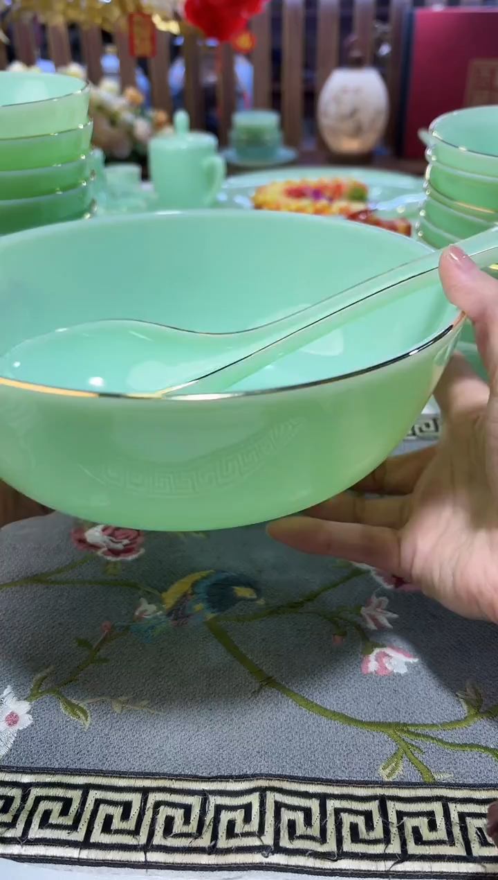 玉瓷     汤碗1个汤勺1个景德镇陶瓷