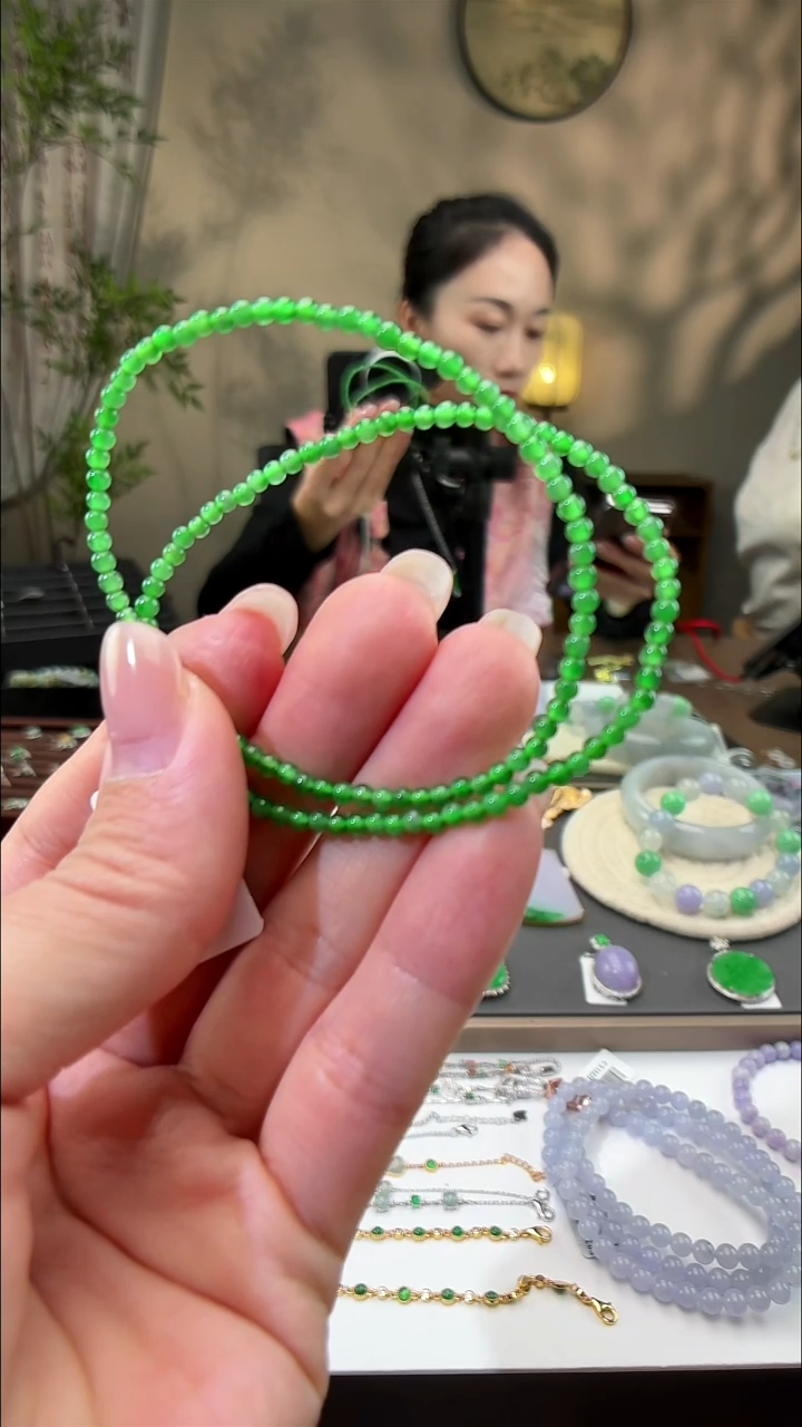 吊坠(不含链)未镶嵌翡翠天***园手串两条