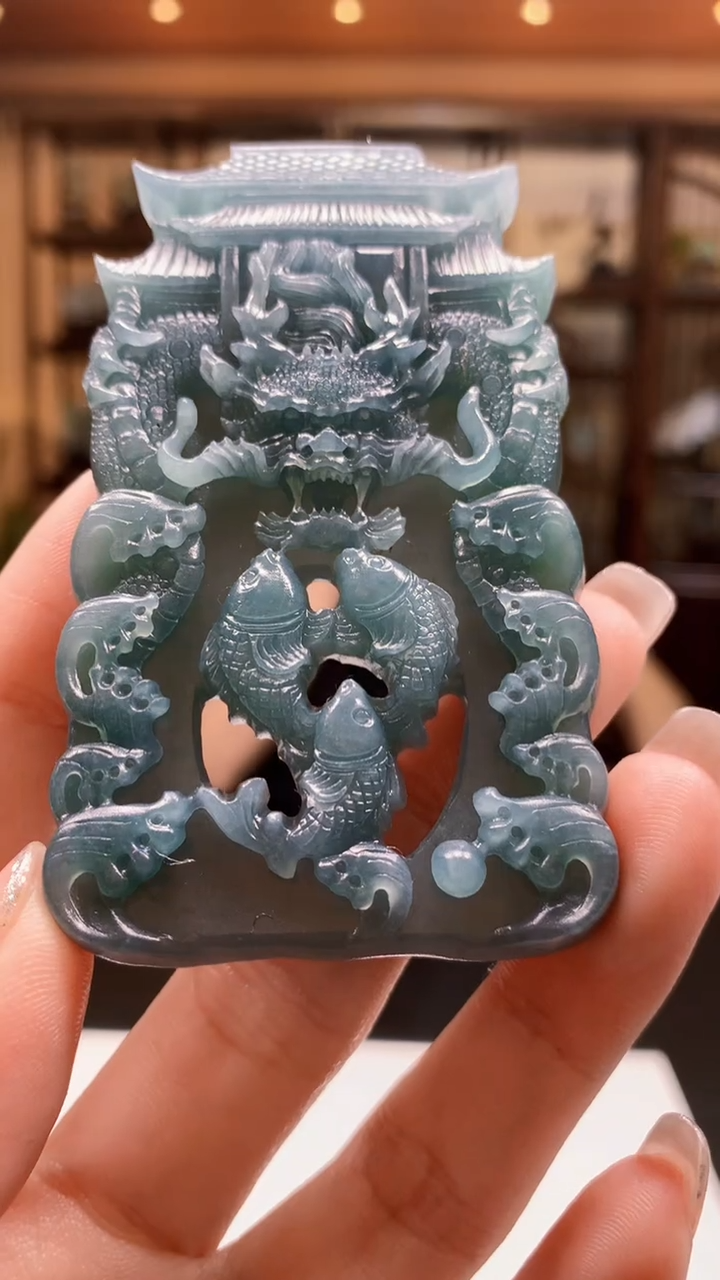 定制翡翠未镶嵌1085ry-毛货挂件72