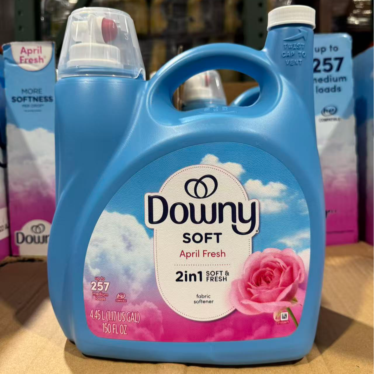 上海Costco Downy当妮浓缩型清香防静电衣物柔顺剂大瓶装4.45L