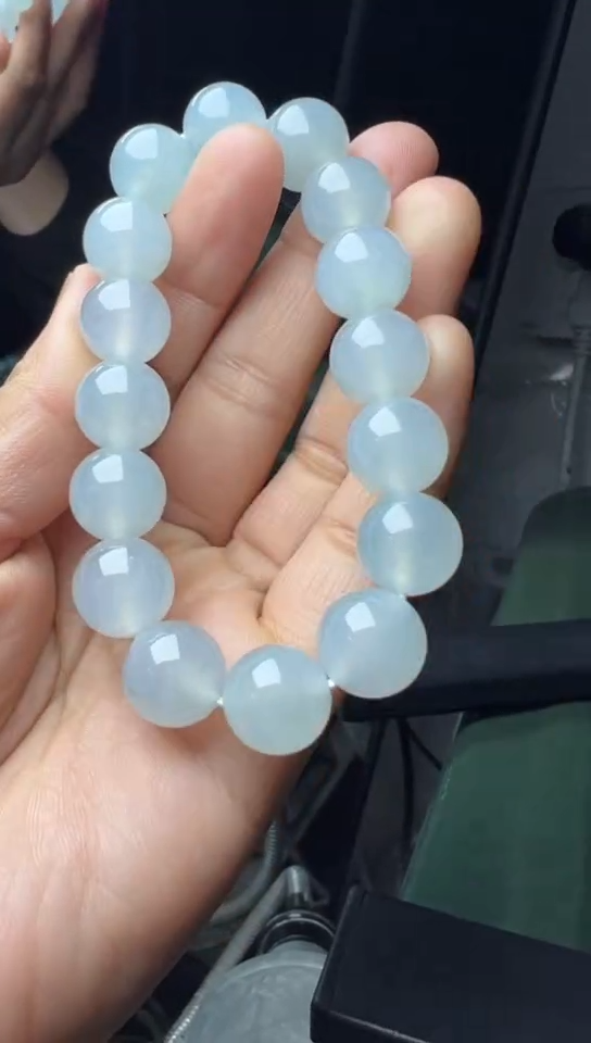 【闪购商品】翡翠手链未镶嵌缅甸翡翠A货卡12.8