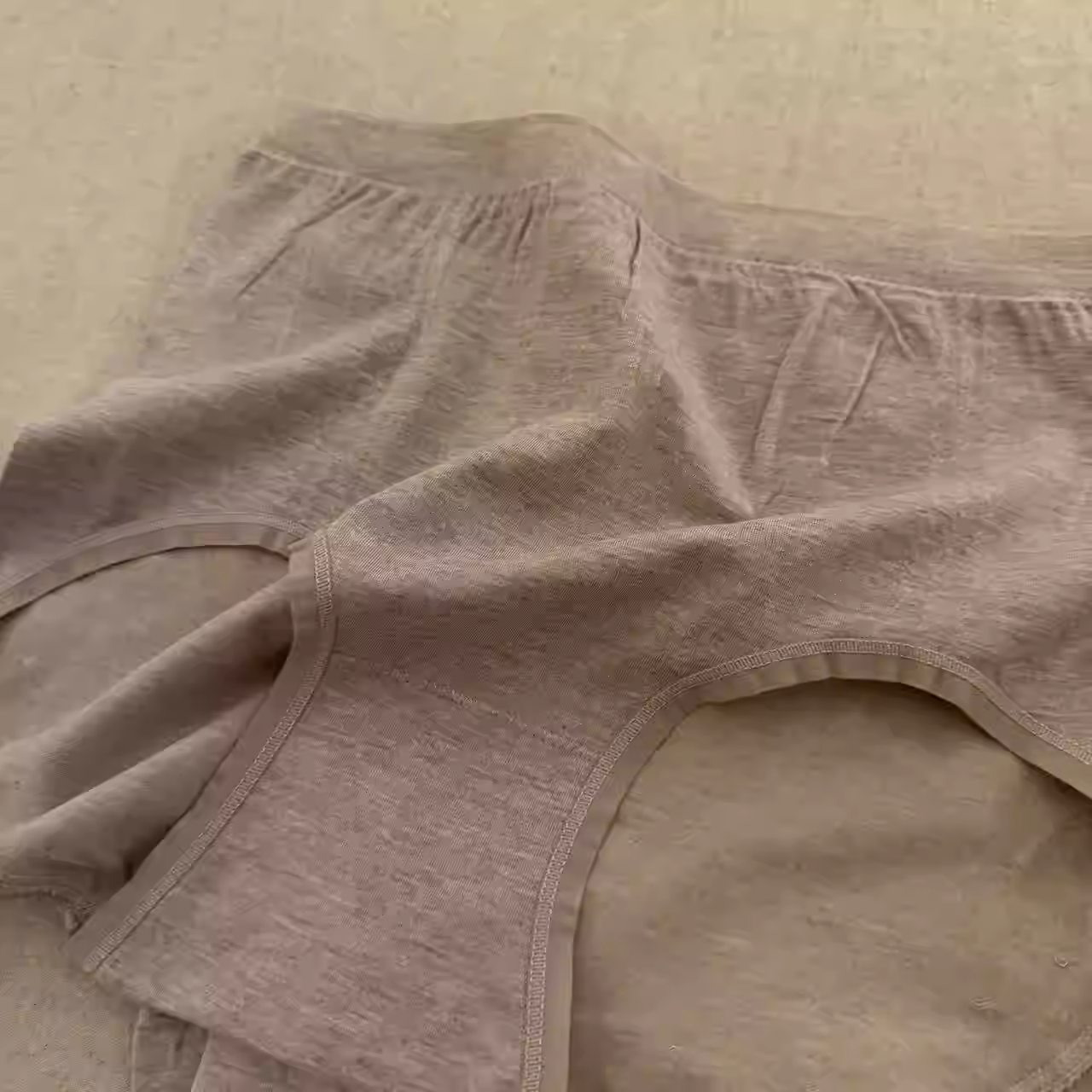 罗布麻透气宽松休闲女士银离子干爽不扎肉裤三条装