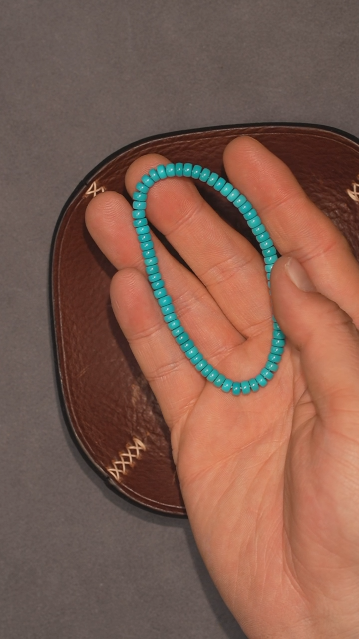 【闪购商品】绿松石套链未镶嵌冲赛康胡子哥，DIY一100