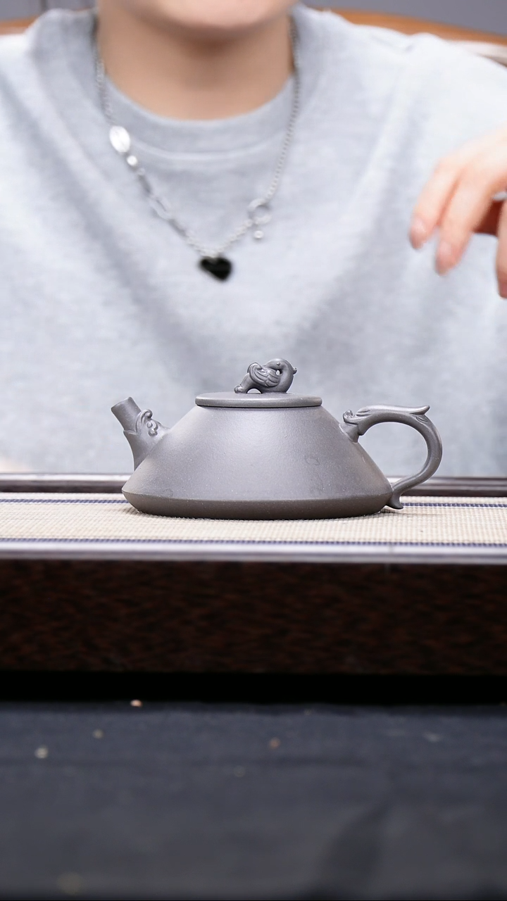 【闪购商品】紫砂茶壶天青泥  龙瓢壶