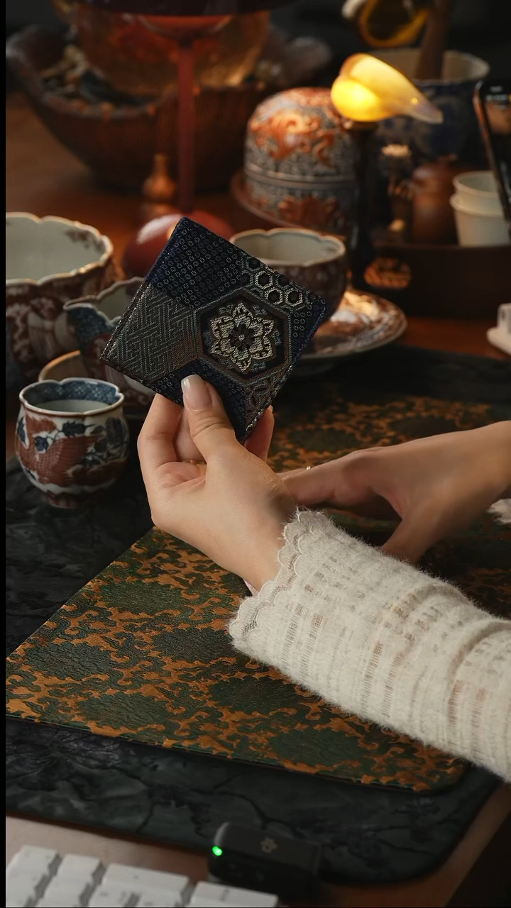 瓷片茶垫       