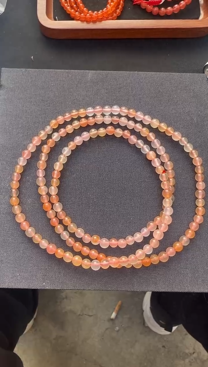 【闪购商品】南红玛瑙手链未镶嵌糖果色多宝108 多样性发一C2027