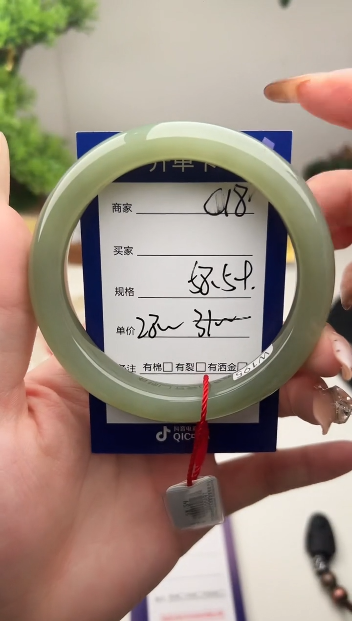 未镶嵌手镯和田玉微色差C18