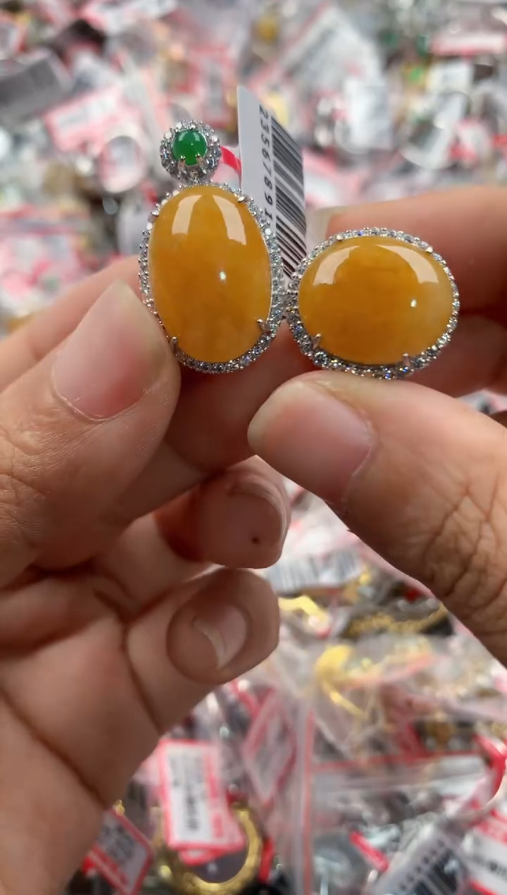 银S925镶嵌戒指翡翠222                6