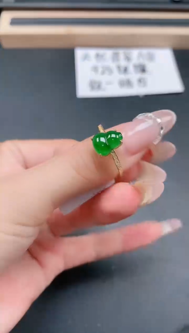 银S925镶嵌戒指翡翠111111