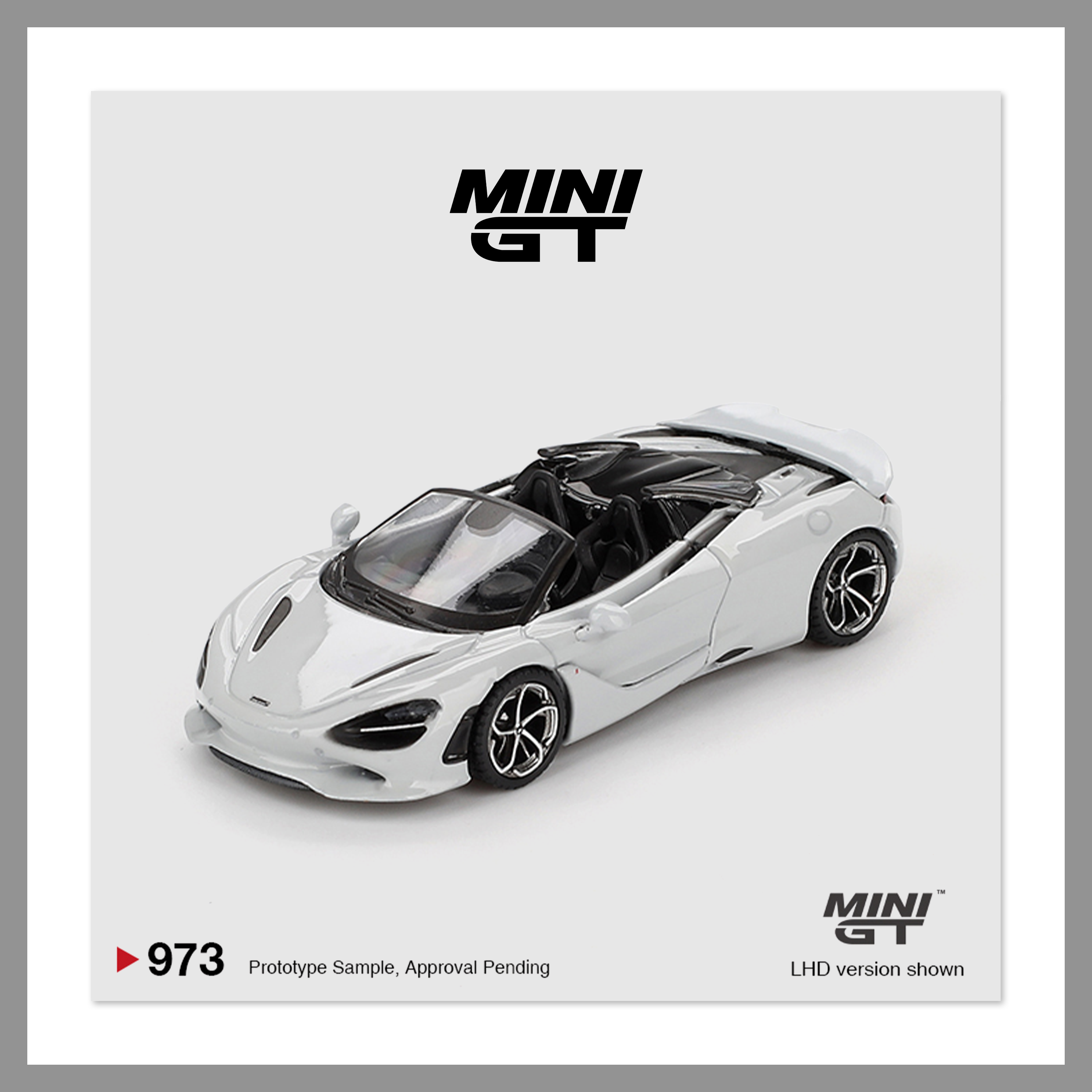 MiniGT [973] 迈凯伦 750S Spider 敞篷版 卷云灰 1:64合金车模