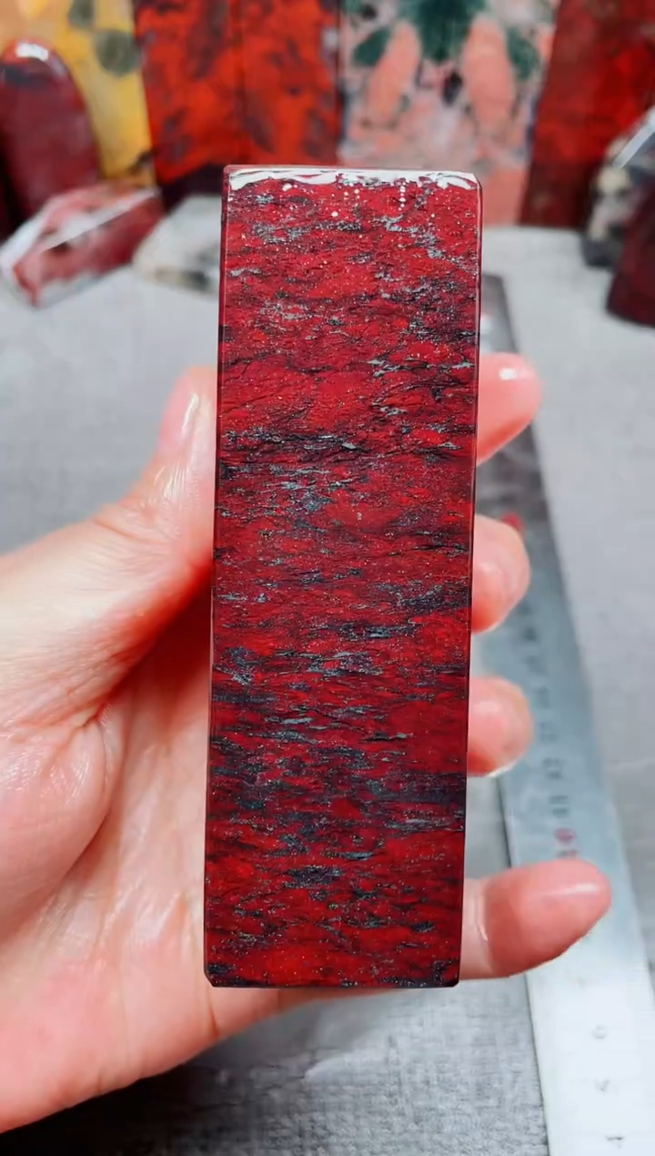 桂林鸡血玉素章3.0左右16