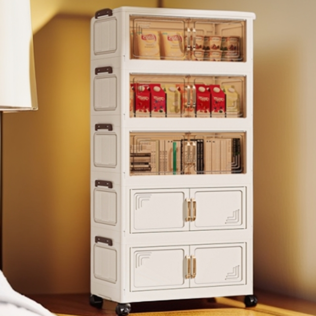 HD55cm【五层】客厅可移动储物柜家用免安装玩具整理收纳架子