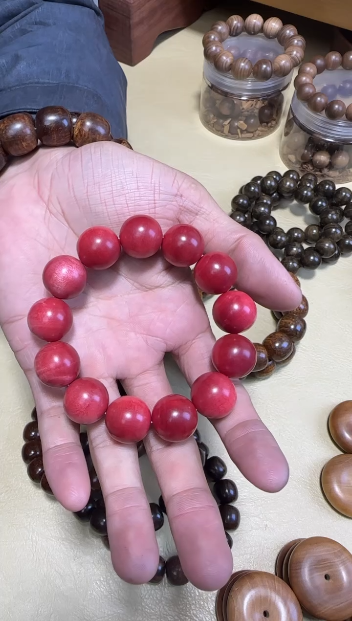 贡木手串/手链m***0粉红象牙木1.8单圈
