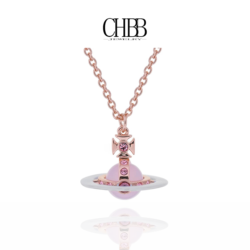 橙画 合金项链 orb中号撞色 镶嵌男女款