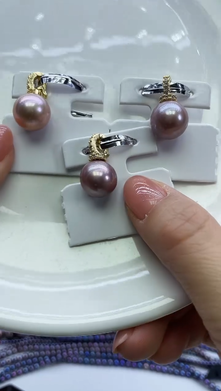 未镶嵌吊坠淡水珍珠紫色系吊坠