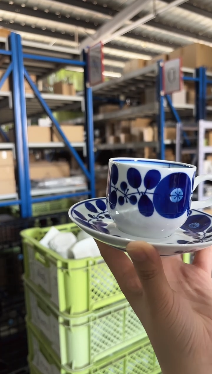 瓷高款杯带碟高款杯带碟