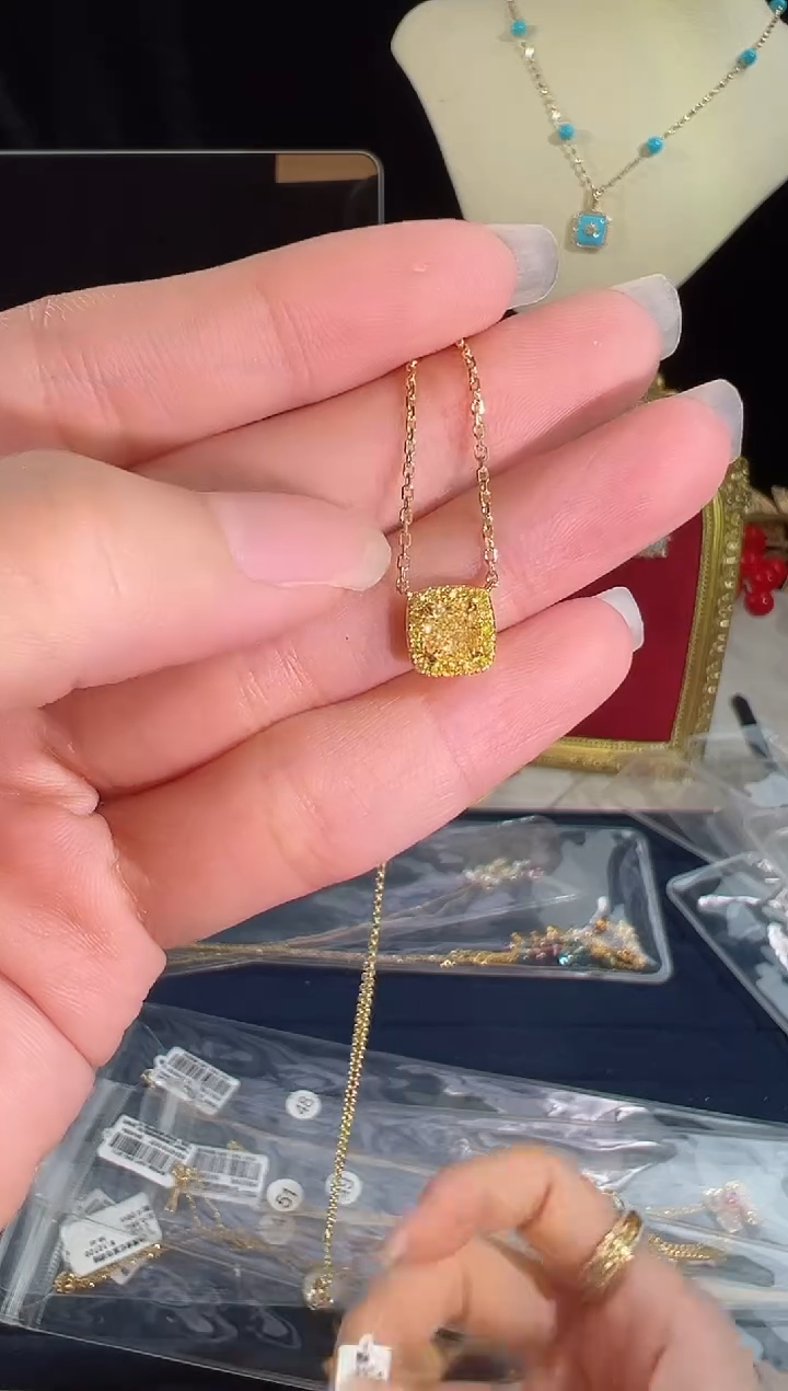 【闪购商品】钻石颈饰18K金镶嵌BN7253#-#42