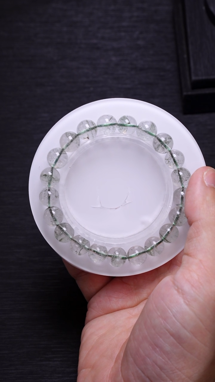 【闪购商品】水晶单圈未镶嵌A0053绿幽灵单圈9mm