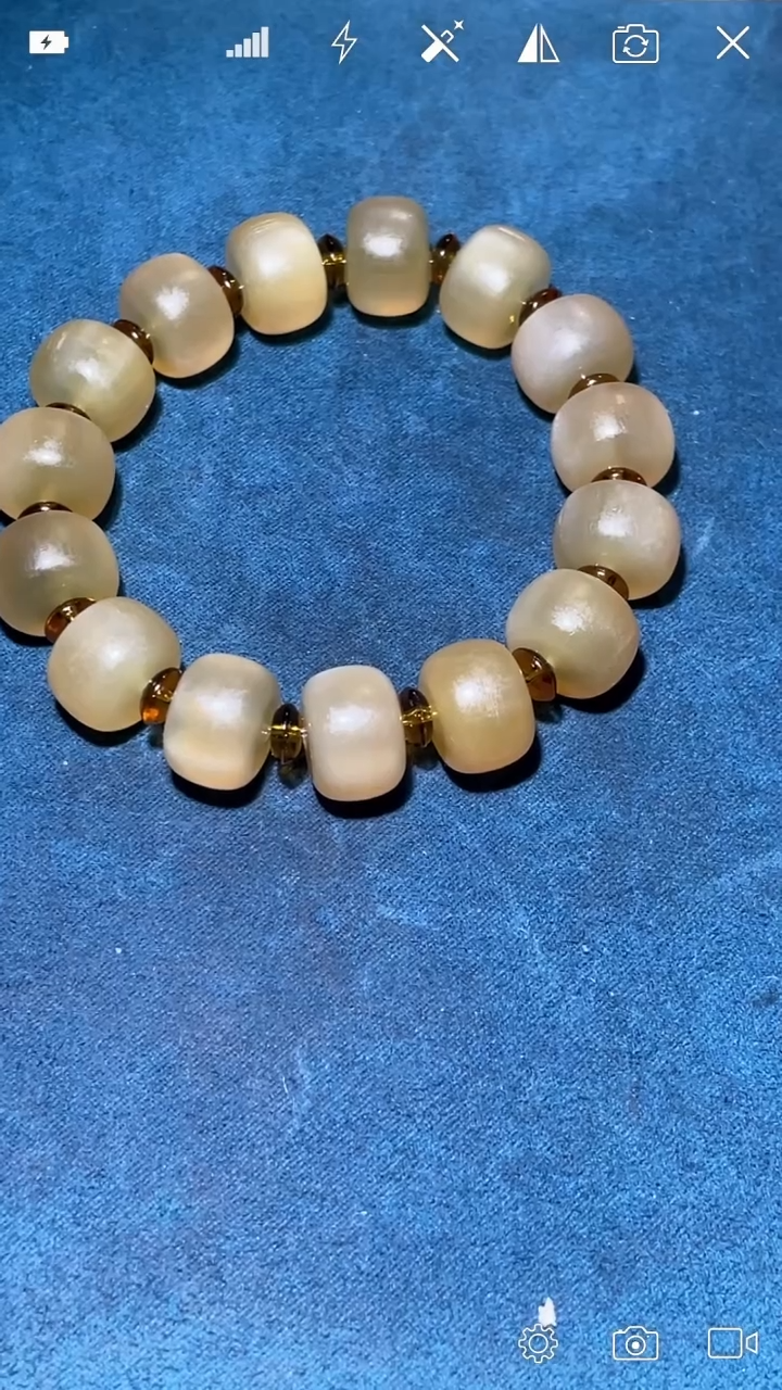 蜜蜡未镶嵌耳饰q001937   筒珠手串   卡14