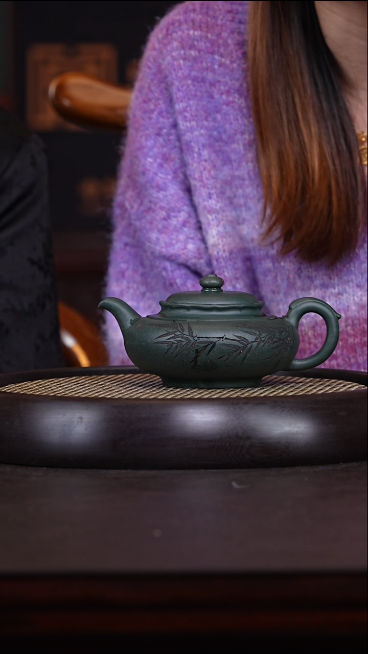 【闪购商品】紫砂茶壶徐六明27-53-雪砂绿泥