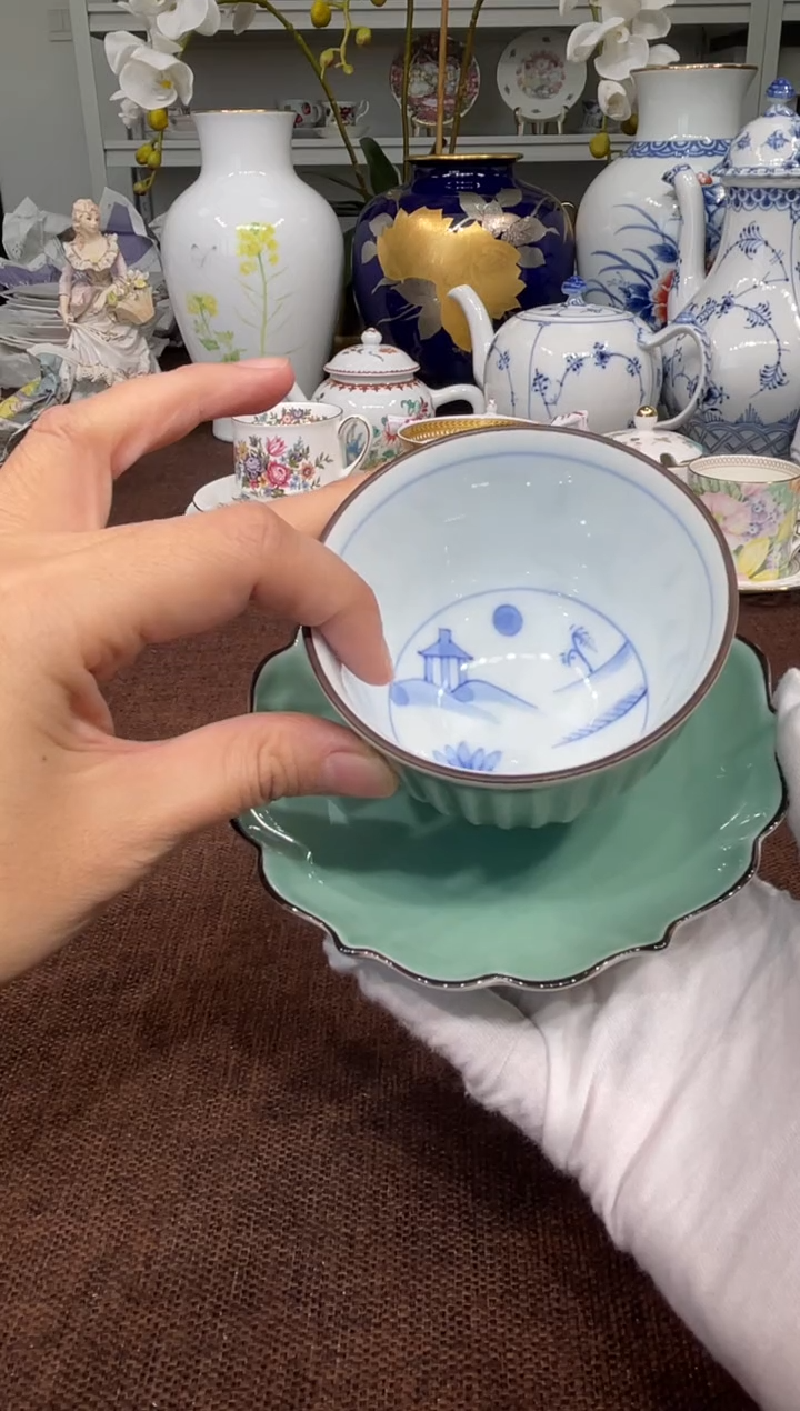 【闪购商品】深川制百年庵一杯一碟（碟微微瑕）