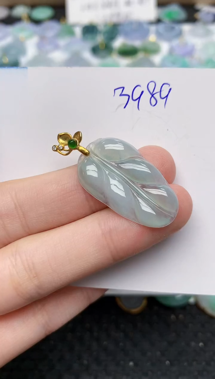 颈饰未镶嵌翡翠 天然缅甸A货翡翠百元以上9元证书费自理