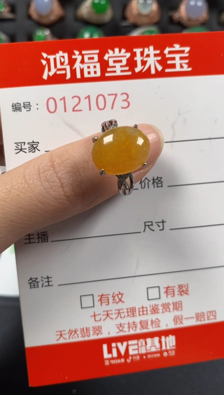 银S925镶嵌戒指翡翠1073