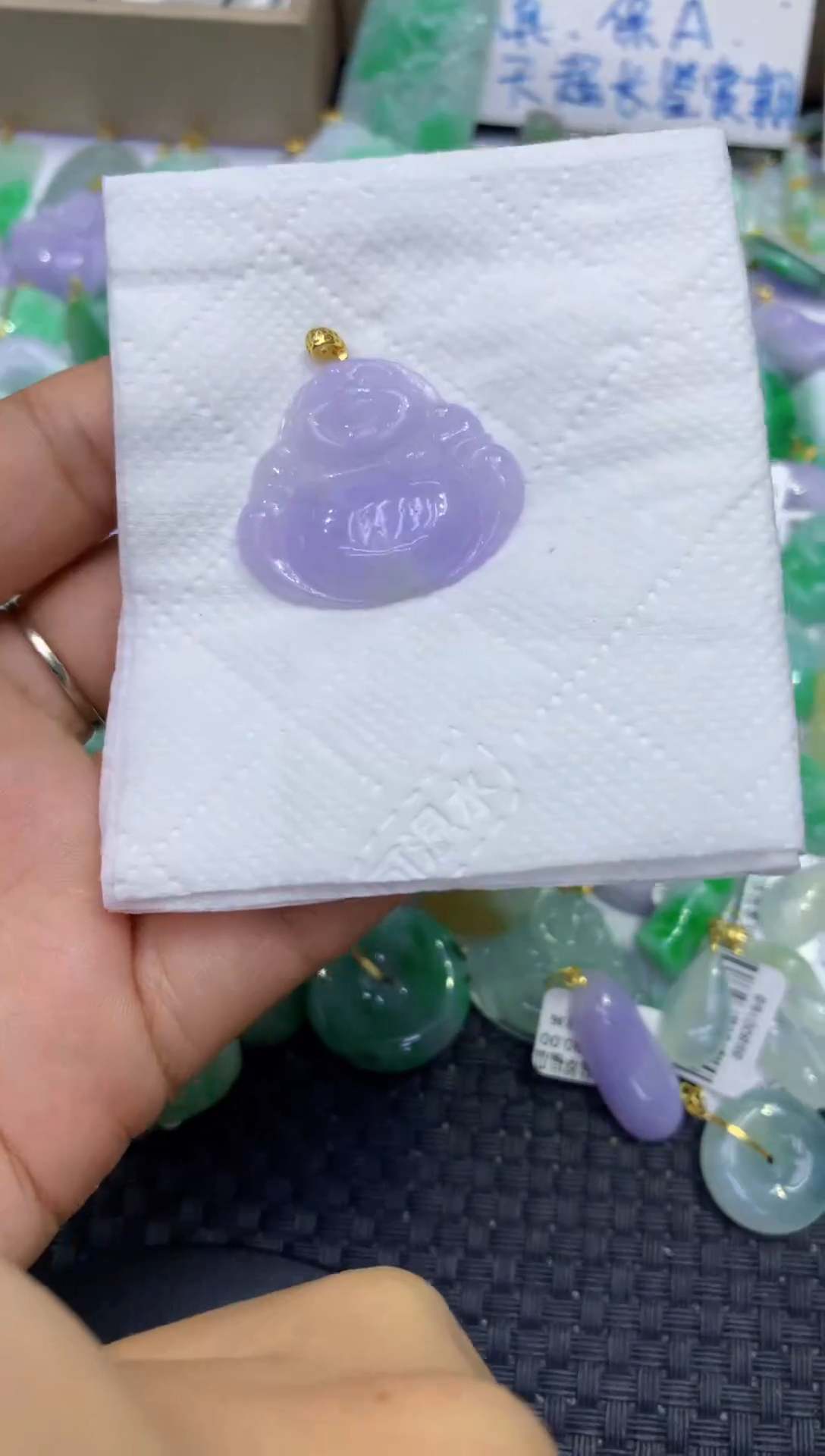 颈饰未镶嵌翡翠天然缅甸A货翡翠