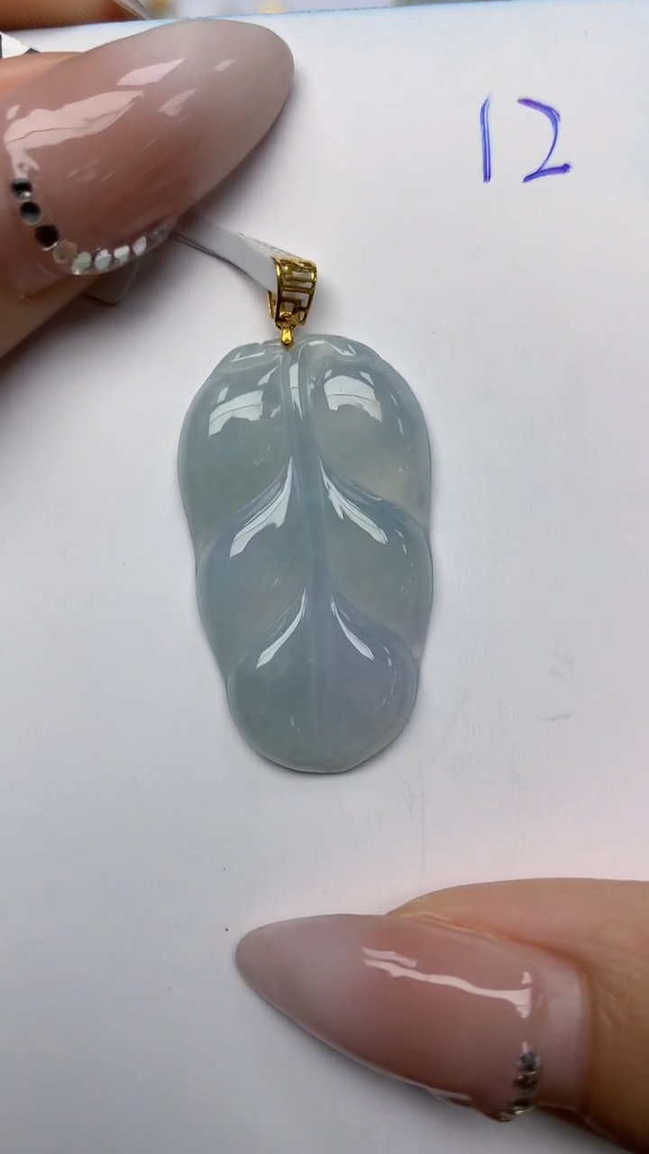 【闪购商品】翡翠颈饰18K金镶嵌天然翡翠A货