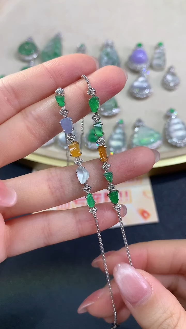 未镶嵌手链翡翠手链|多样性发其一5980