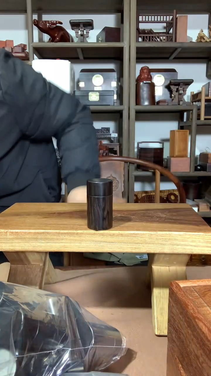 东非黑黄檀（紫光檀）收纳罐